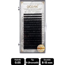 Ocean 0.05D Dramatik Kıvrım Mix Soft Eyelash Doğal Ipek Kirpik 16'lı