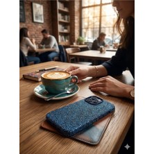 Aserimo Simli Iphone 17 Pro Max ile Uyumlu Premium Taşlı Kılıf