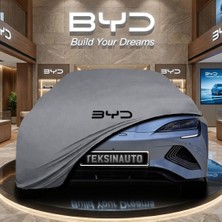 ULTRASHOP Byd Seal Awd (2022 -) Gri Kumaş Oto Branda Araca Özel Penye Araba Brandası Araç Örtüsü