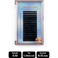 Misyul 0.10C Natural Kıvrım Mix Soft Eyelash Doğal Ipek Kirpik 8-15 mm 16'lı