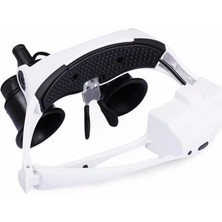 Oska Global - Kuyumcu,saat Onarım Için 10X-15X-20X25X Mercekli Gözlük BÜYÜTEÇ9892G-3A ( Lisinya )