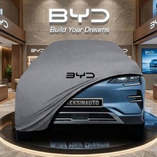 ULTRASHOP Byd Seal U (2024 -) Gri Kumaş Oto Branda Araca Özel Penye Araba Brandası Araç Örtüsü