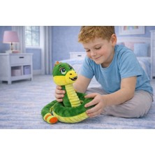Oska Global Peluş Sevimli Hayvanlar 35 cm - Yeşil Çıngıraklı Yılan (Lisinya)