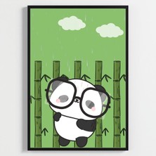 Besay Gözlüklü Dostlar:panda, Koala ve Tilki Çocuk Odası Posteri–dekoratif 3lü Set A2 Çerçevesiz