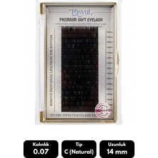 Misyul 0.10C Natural Kıvrım 10 mm Soft Eyelash Doğal Ipek Kirpik 16'lı