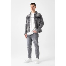 i8 Denim Paça Yıpratmalı Tapered Jean