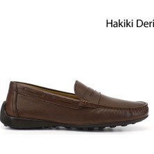 Gönderi(r) Erkek Kahverengi  Rok Hakiki Deri Loafer Ayakkabı