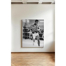 Kanvaspera Muhammet Ali Siyah Beyaz Portesi - Kanvas Tablo