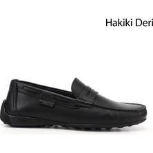 Gönderi(r) Erkek Siyah  Rok Hakiki Deri Loafer Ayakkabı