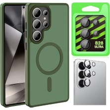 Vendas Galaxy S26 Ultra Kılıf M-safe Şarj Özellikli Mat Arka Yüzey Zore Sio Kapak + Kamera Lens Koruyucu