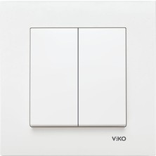 Viko Beyaz Dual Anahtar 90967X44 Viko