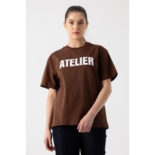 i8 Denim Atelier Baskılı T-Shirt