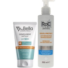 Duy Leke Karşıtı Güneş Kremi + Soleil Protect 200 ml Güneş Sonrası Güneş Bakım Sütü
