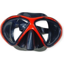 Oska Global Star Diving Dalış Maskesi Yetişkin - 51701-KIRMIZI (Lisinya)