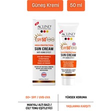 Aclind Leke Karşıtı Spf 50+ Güneş Kremi - Cilt Tonu Eşitleyici ve Nemlendirici Etkili 50 ml