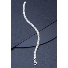 INNUENDO JEWELRY 925 Ayar Gümüş Bizans Erkek Örgü Bileklik