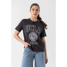 i8 Denim Ucla Baskılı T-Shirt