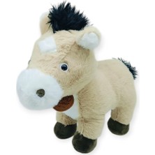 Oska Global Peluş Hayvanlar Sesli 30 cm At - Bej (Lisinya)