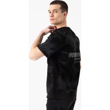 i8 Denim Batik Desen Baskılı T-Shirt