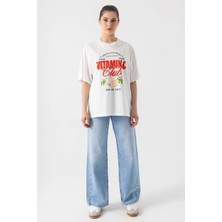 i8 Denim Yırtık Detaylı Wide Leg Jean