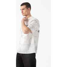 i8 Denim Batik Desen Baskılı T-Shirt