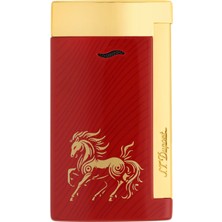 S.t. Dupont Horse Series Slim 7 Kırmızı Gold Puro Çakmağı 27080