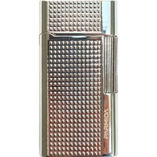 Parmida Soft Flame Gümüş Işlemeli Metal Puro Çakmağı