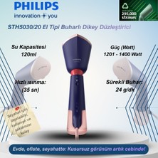 Philips Phılıps STH5030/20 El Tipi Buharlı Dikey Düzleştirici, Deniz Mavisi