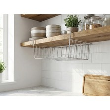 Tidy Home Dolap Içi Kanguru Raf Çelik Sepet Askılı Raf Düzenleyici Sepet Raf Altı Sepet Metal