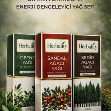 Çare Burada Ortam Ferahlığı ve Enerji Dengeleyici Yağ Seti (Defne Yağı & Sedir Ağacı Yağı & Sandal Ağacı Yağı)