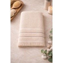 Baveno Home Pamuklu Saçaklı 65X130 cm Yumuşak Renkli Ev & Otel Havlusu Baveno