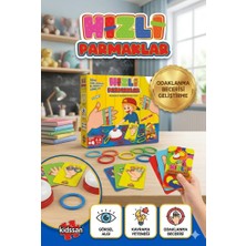 Farbu Oyuncak Hızlı Parmaklar: Hızını Konuştur, 36 Kart Zili Ilk Sen Çal! Aile El Becerisi ve Zeka Oyunu.