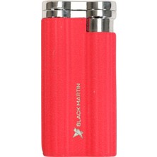 Black Martin Tek Torch Pürmüz Delicili Kırmızı Metal Puro Çakmağı