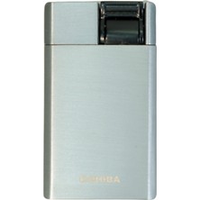 Cohiba Tek Torch Perde Alev Gümüş Metal Puro Çakmağı
