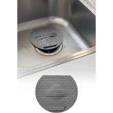 Lavabo Kötü Koku Giderici Önleyici Silikon Mat Sızdırmaz Lavabo Tıkacı Lavabo Tıpası Evye Kapağı Gri