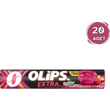 Olips Extra Şeftali-Ahududu Aromalı Şeker 45 gr - 20 Adet