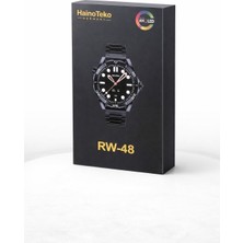 Hainoteko Rw-48 Amoled Akıllı Saat Siyah Çelik Kordon Bluetooth Görüşmeli Premium Tasarım