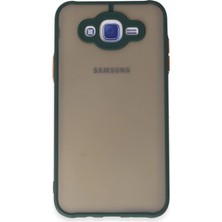  Galaxy J7 Kılıf Montreal  Kapak - Yeşil