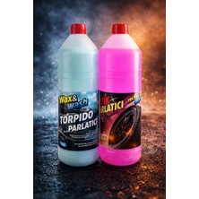 Max&Wash 2 Li Set Torpido Parlatıcı Vederi Bakım Sütü Gold Serisi Yeni Ürün ve Extra Saflastik Parlatıcı