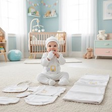 Milays Erkek Bebek 0-3 Ay Gaye Organik Pamuk Kamyon Nakışlı 10 Lu Premium Set