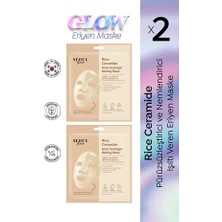 Dermal Seoul Face Pirinç Seramid Hidrojel Nemlendrici Eriyen Kore Maske 34 gr 2 Adet