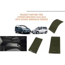 AR Oto Market Peugeot Partner Tepe Orta Konsol Bardaklık Perdesi Siyah Renk 2010-2019