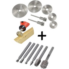 Moonshop 14 Parça Set Matkap Ucu Ahşap Oyma Dremel Döner Testere Bıçağı
