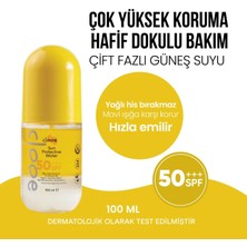 Clooe Yağsız Yapılı Makyaj Bazı Uyumlu Ekran Işığı ve UV Korumalı Yeni Nesil Filtreli Çift Fazlı Güneş Suyu 100 ml