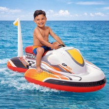 Nunu Şişme Jet Ski Oyuncak Çocuk Deniz Yatağı – Havuz & Plaj Eğlence Aracı