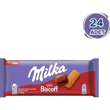 Milka Biscoff Tablet Çikolata 90 gr - 24 Adet