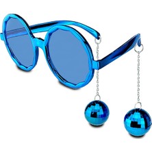 Oska Global Mavi Disko Toplu Küpeli Parti Gözlüğü