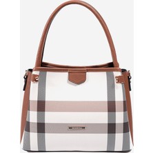 Silver & Polo Silver Polo  Kadın  SP1254-MK48 Sılver Polo El Çantası Krem-Taba