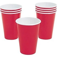Roll-Up Plastik Espresso Bardağı Kırmızı 4 Oz 25 Adet