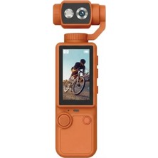 Marsilyan Q8 4K Ultra Hd Taşınabilir Vlog Spor ve Aksiyon Kamerası 2.0’’ Döndürülebilir IPS Ekran Turuncu